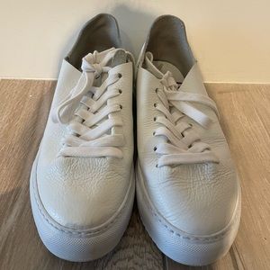 Sam Edelman White Leather Sneakers